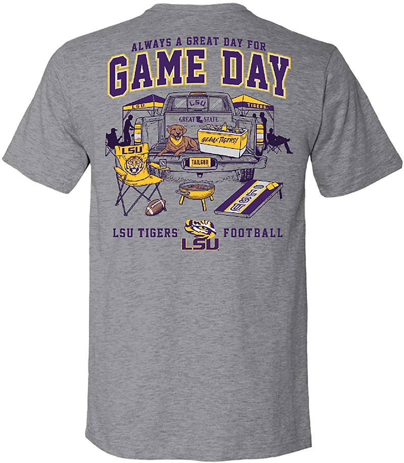 Great State Men's LSU Tigers Game Day Tailgate Short Sleeve T-shirt