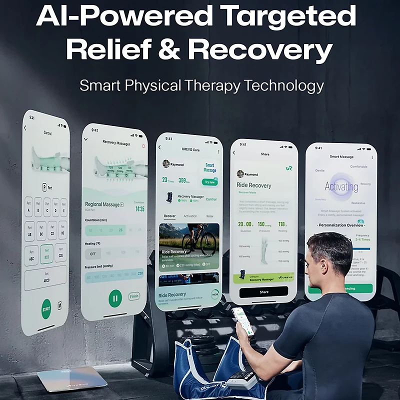 UREVO AI-Powered Wireless Recovery Massager