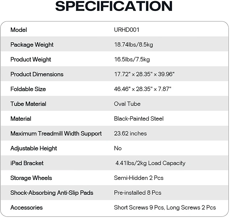 UREVO Walking Pad Handrail