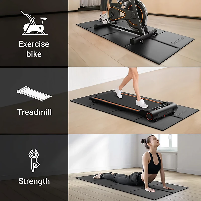 UREVO Foldable Treadmill Mat