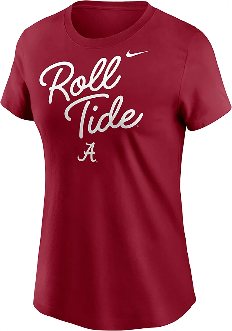 Nike Women's Alabama Script Over Logo T-shirt
