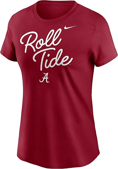 Nike Women's Alabama Script Over Logo T-shirt