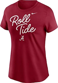 Nike Women's Alabama Script Over Logo T-shirt