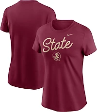 Nike Women's Florida State Script Over Logo T-shirt