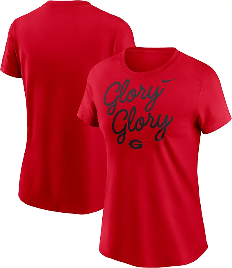 Nike Women's Georgia Script Over Logo T-shirt