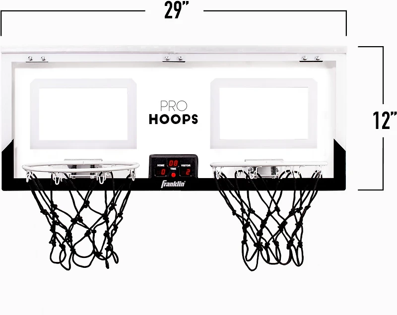 Franklin Dual Shot Pro Hoops LED Over-the-Door 2-Player Basketball Set
