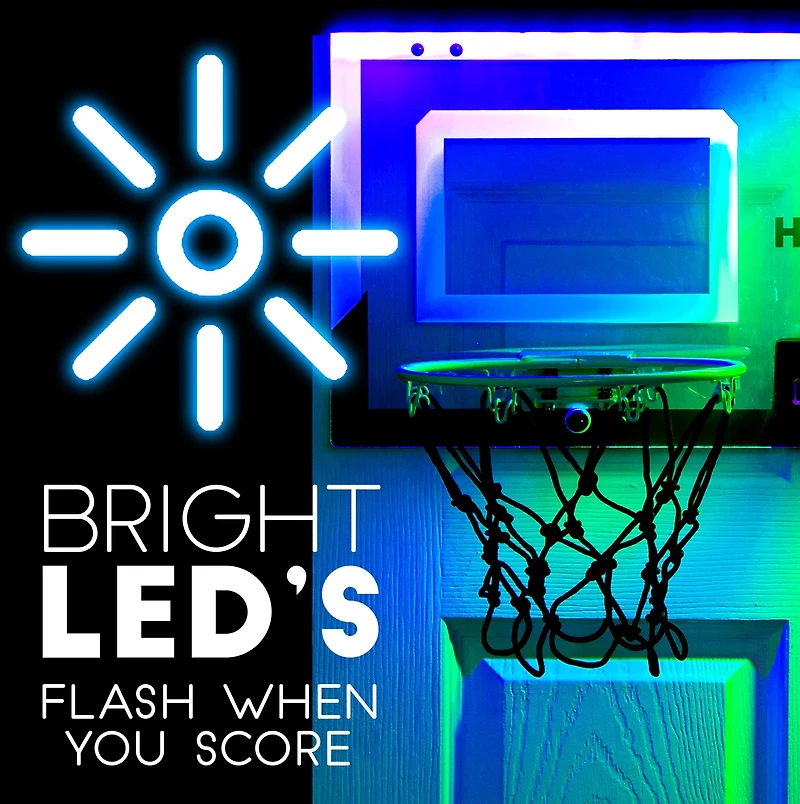 Franklin Dual Shot Pro Hoops LED Over-the-Door 2-Player Basketball Set