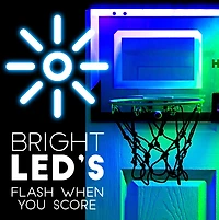 Franklin Dual Shot Pro Hoops LED Over-the-Door 2-Player Basketball Set