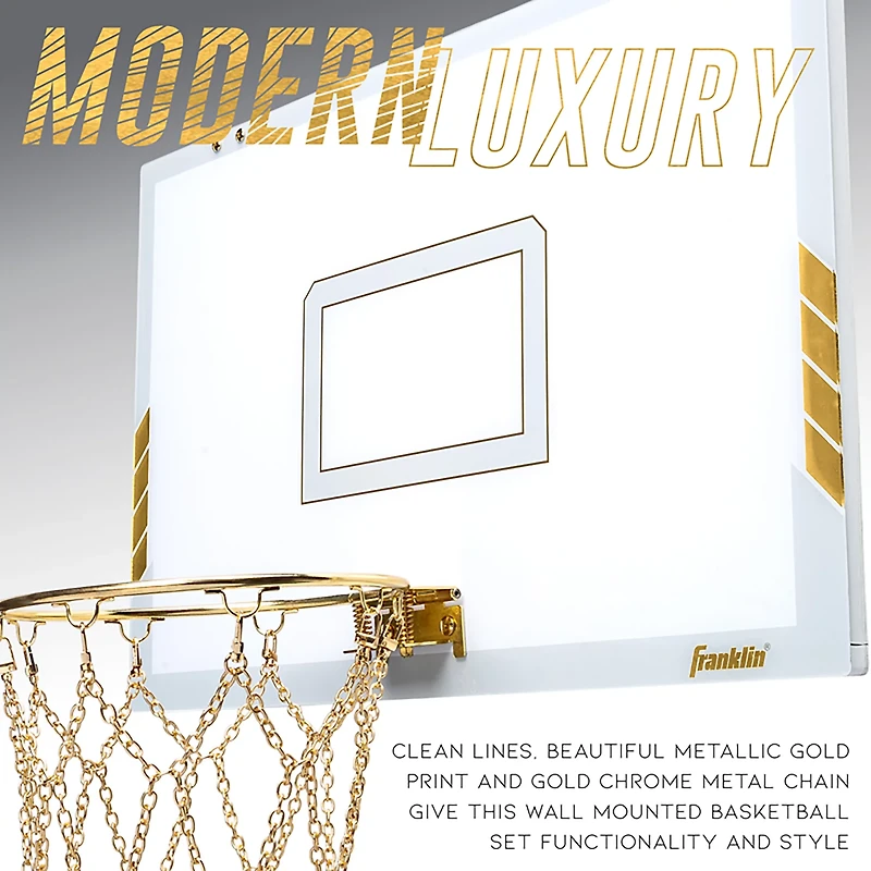 Franklin Modern Chrome Mini Basketball Hoop Set