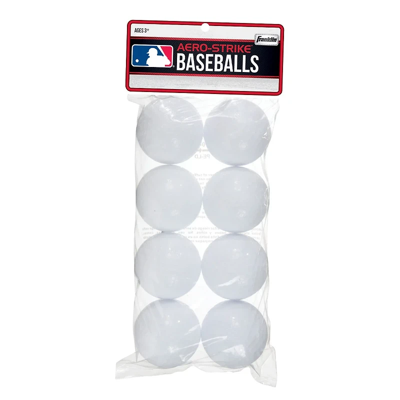 Franklin MLB Plastic Baseballs 8-Pack