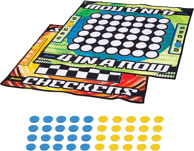 Franklin 2-in-1 Checkers and 4-in-a-Row Mat Table Game