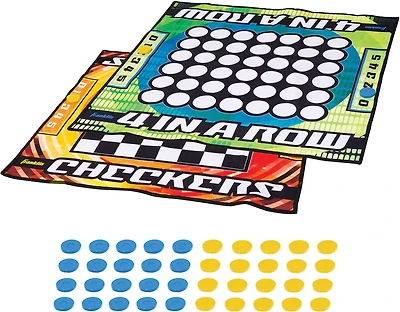 Franklin 2-in-1 Checkers and 4-in-a-Row Mat Table Game