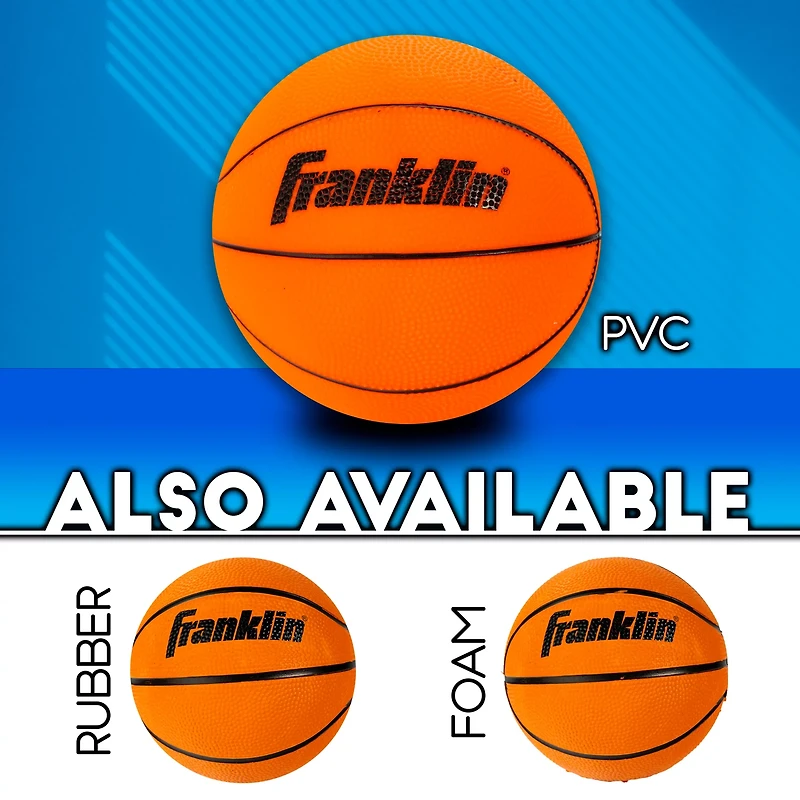 Franklin Pro Hoops Replacement 5 in PVC Basketballs 3-Pack