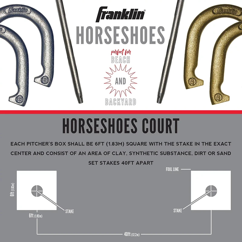 Franklin Recreational Horseshoe Game Set