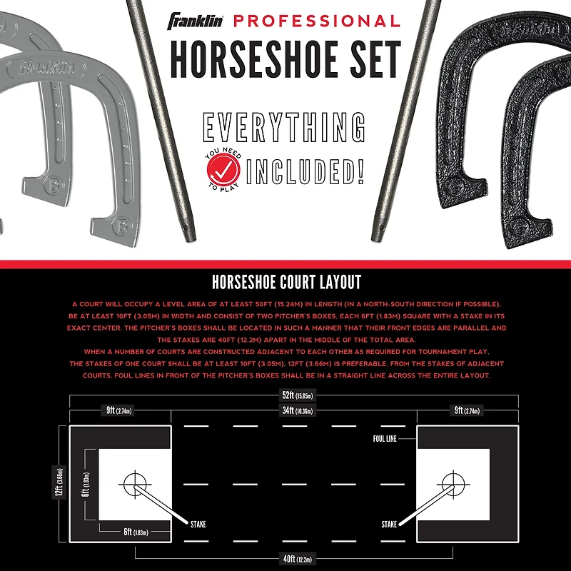 Franklin Advanced Horseshoe Game Set
