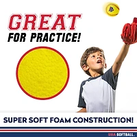 Franklin USA Foam Practice Softballs 4-Pack