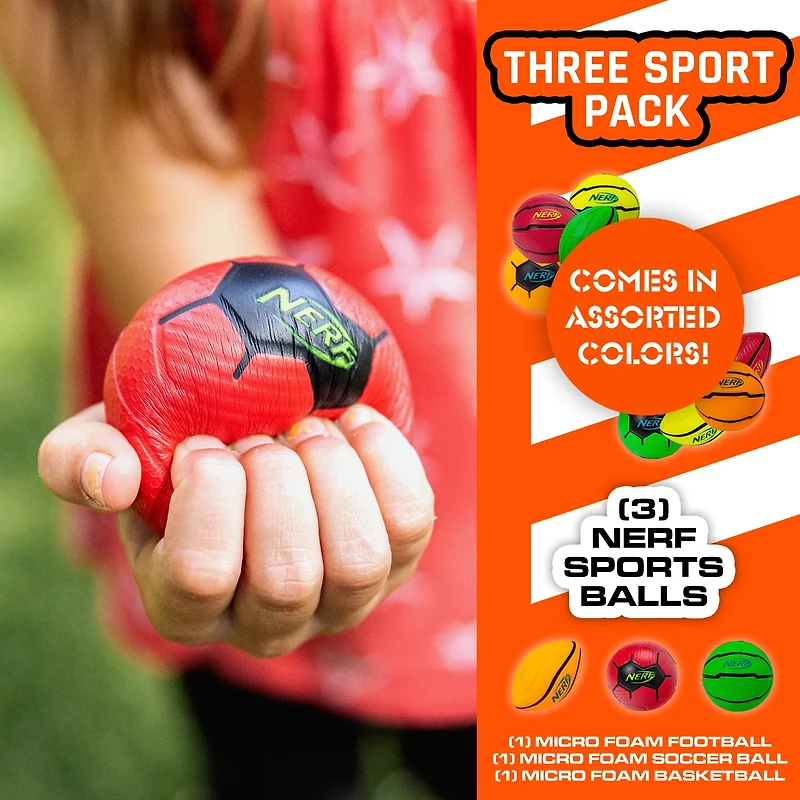 NERF Mini Foam Sports Ball Set