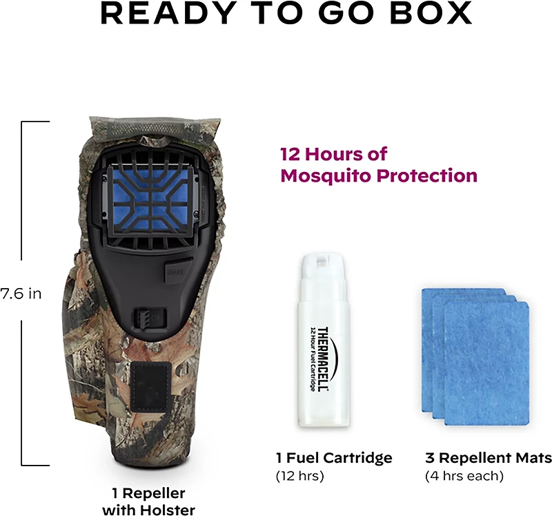 ThermaCELL MR300F Portable Mosquito Repeller with Camo Holster