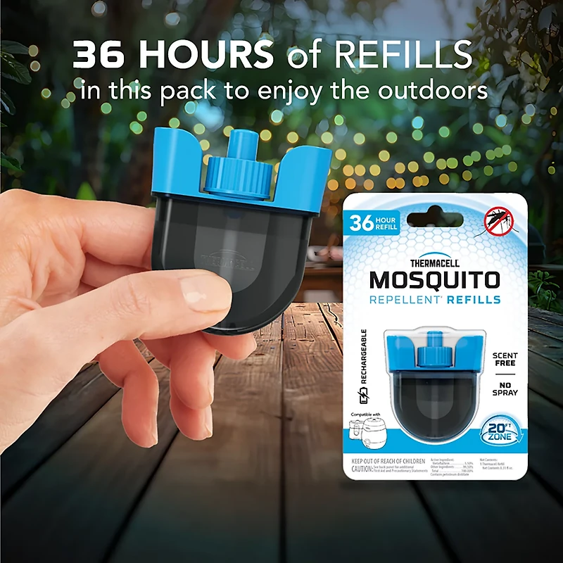 ThermaCELL Radius Zone 36-Hour Rechargeable Mosquito Repellent Refill