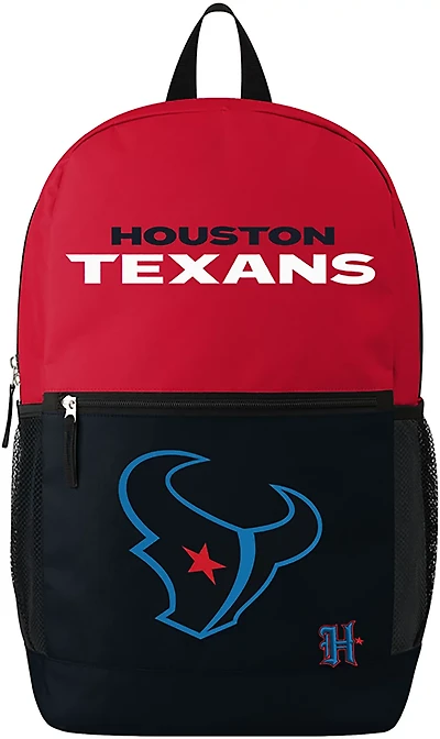 FOCO Houston Texans Big Logo Colorblock Backpack