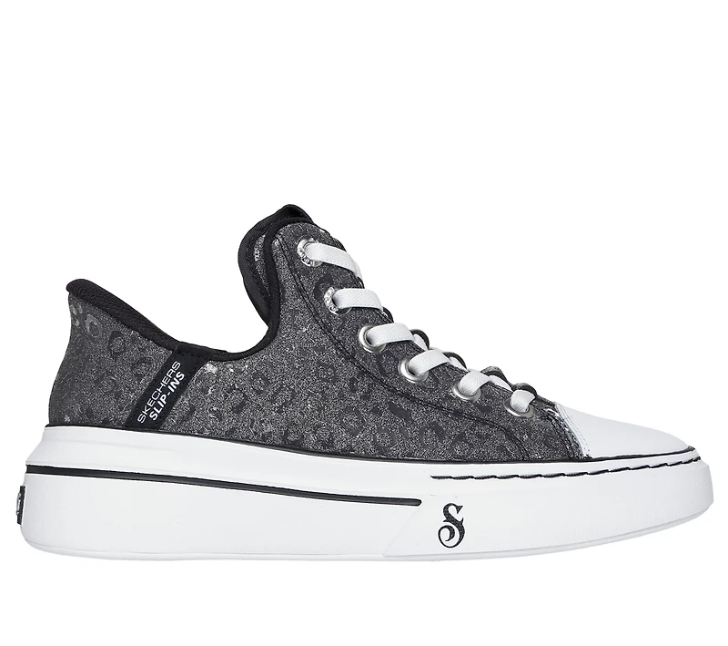 Skechers Women's Snoop One Leather Leopard Disco Shoes