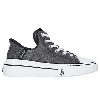 Skechers Women's Snoop One Leather Leopard Disco Shoes