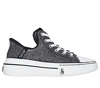 Skechers Women's Snoop One Leather Leopard Disco Shoes