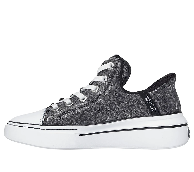 Skechers Women's Snoop One Leather Leopard Disco Shoes