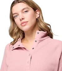 Columbia Sportswear Women's Holly Hideaway Waffle 1/2 Snap Top