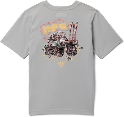 Columbia Sportswear Boys' PFG Surf Monster Graphic Short Sleeve T-shirt