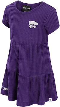 Colosseum Athletics Toddlers' Kansas State Beautopia Waffle Short Sleeve Dress
