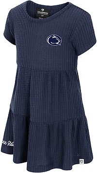 Colosseum Athletics Toddlers' Penn State Beautopia Waffle Short Sleeve Dress