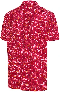 Antigua Men's Kansas City Chiefs Lateral Short Sleeve Polo
