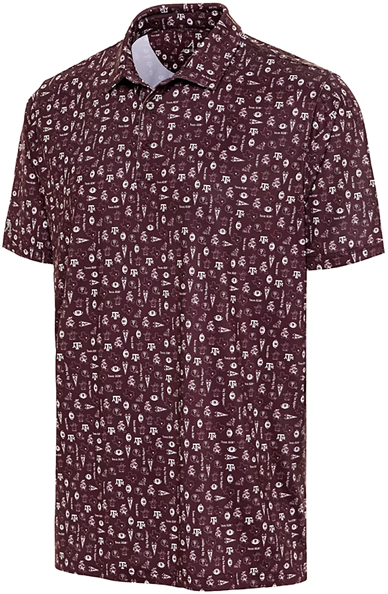 Antigua Men's Texas A&M Lateral Polo Shirt