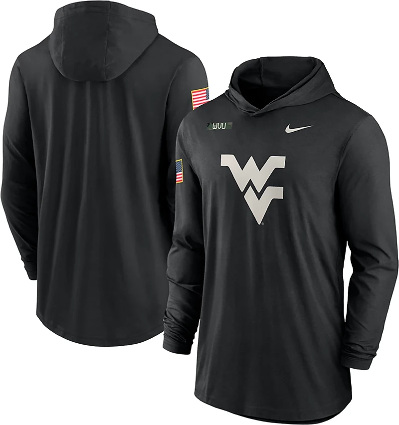 Nike Men's West Virginia Military Appreciation Long Sleeve Hooded Top