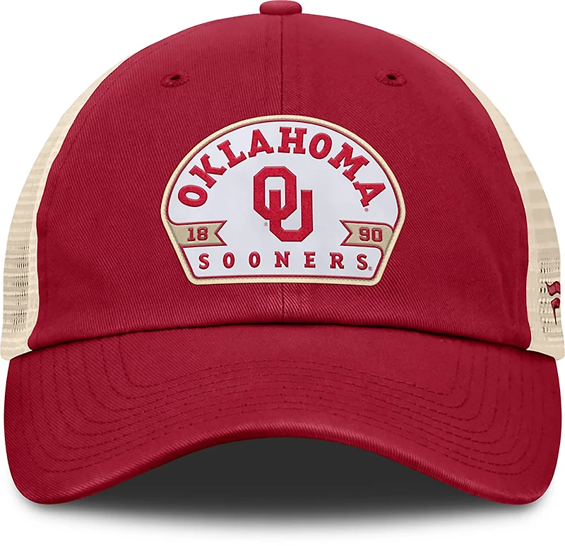 Fanatics Men's Oklahoma College Archaic Unstructured Adjustable Mesh Back Cap