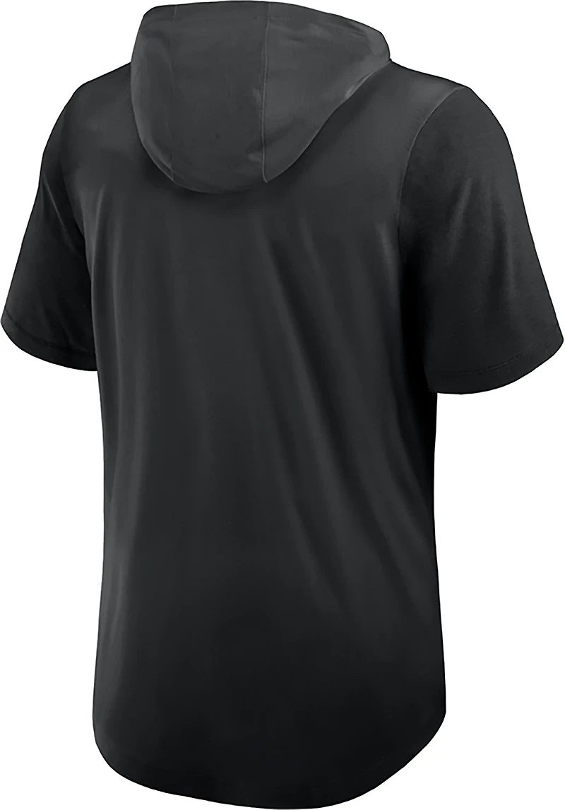 Nike Men's Reds MLB Logo Short Sleeve Hoodie