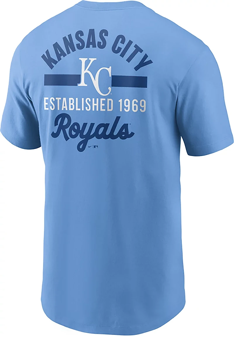 Nike Men's Royals MLB 2 Hit Short Sleeve T-Shirt
