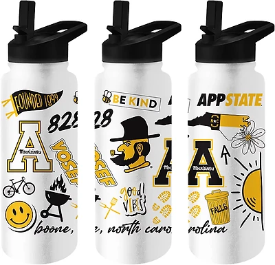 Logo Appalachian State University Mountaineers Native Quencher 34oz Water Bottle