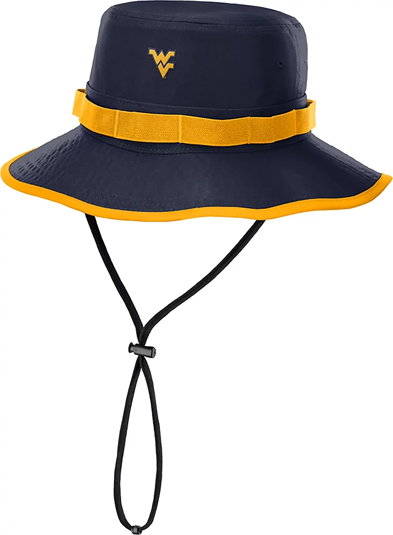Nike West Virginia Mountaineers 2025 Sideline Apex Boonie Performance Bucket Hat