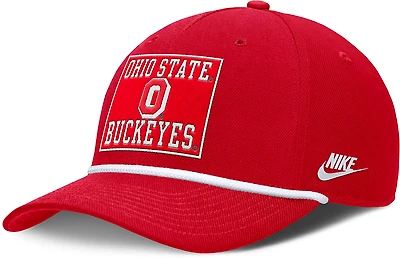Nike Adults' Ohio State Rise Academic Patch Rope Structured Adjustable Cap