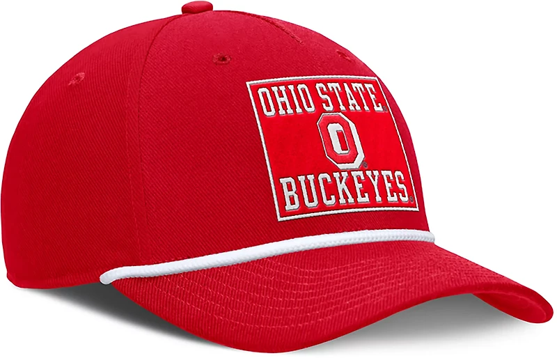 Nike Adults' Ohio State Rise Academic Patch Rope Structured Adjustable Cap