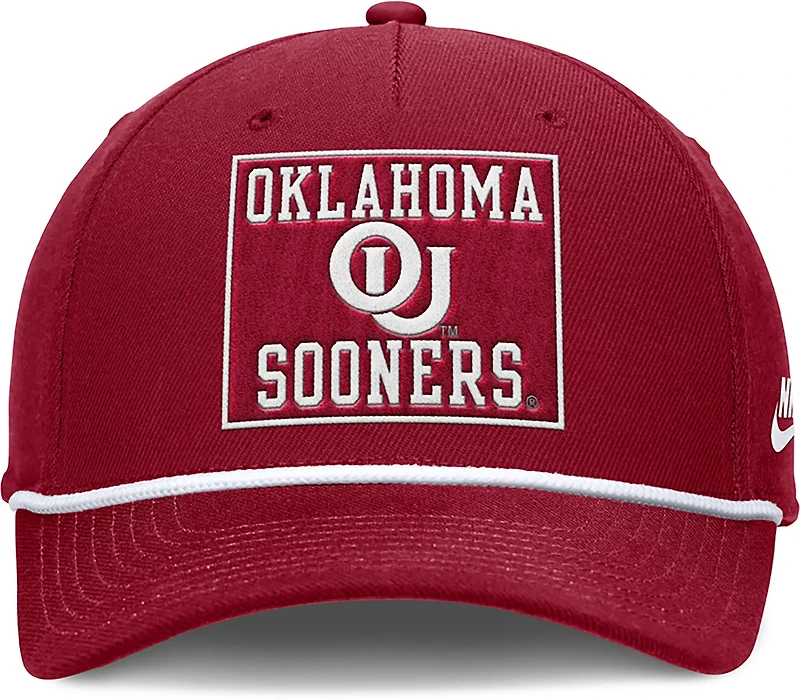 Nike Adults' Oklahoma Rise Academic Patch Rope Structured Adjustable Cap