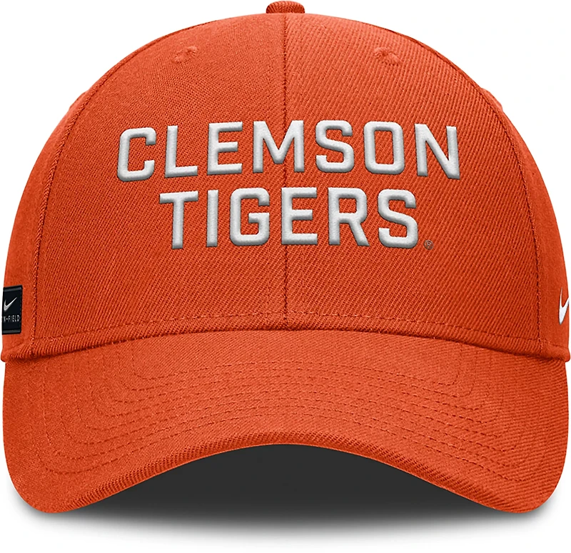 Nike Adults' Clemson Rise Practice Structured Adjustable Cap