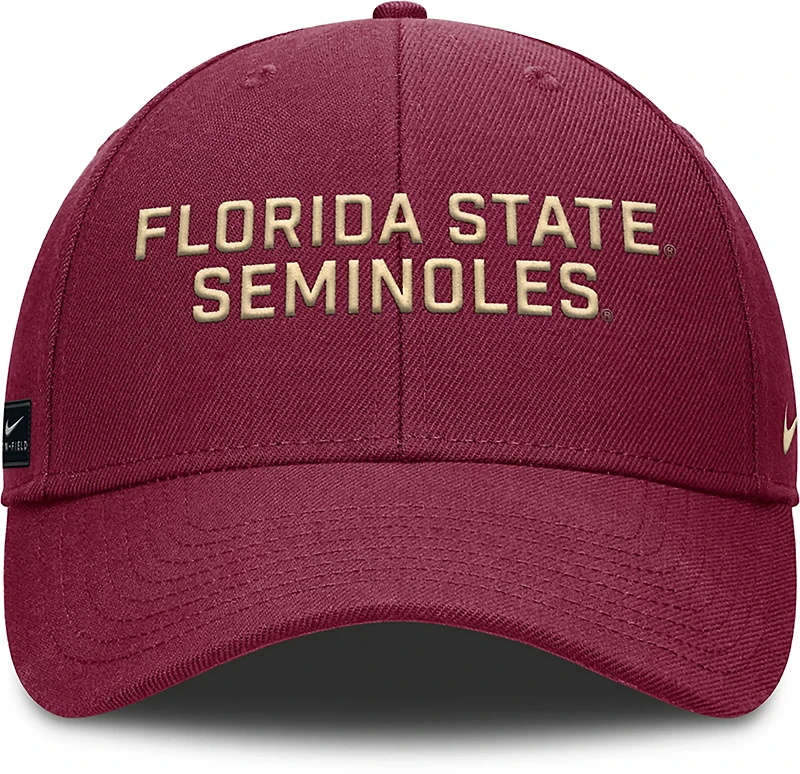 Nike Adults' Florida State Rise Practice Structured Adjustable Cap