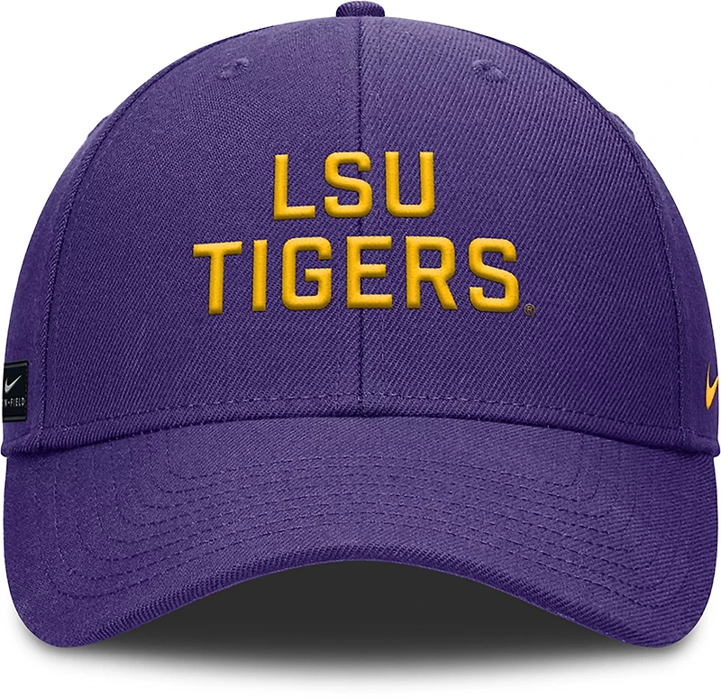 Nike Adults' LSU Rise Practice Structured Adjustable Cap