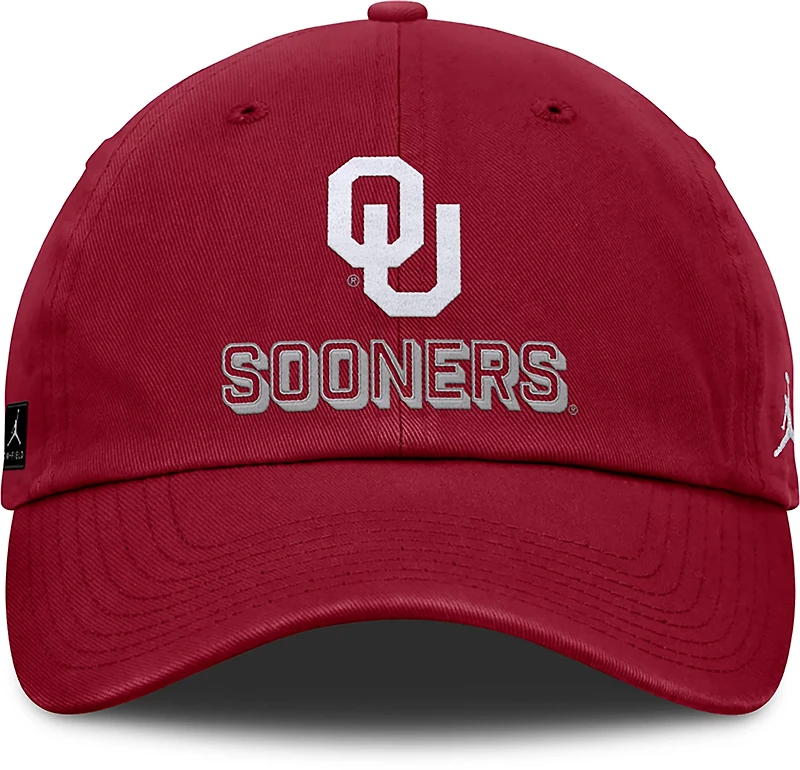 Jordan Men's Oklahoma Primary Logo Gameday Unstructured Adjustable Club Cap