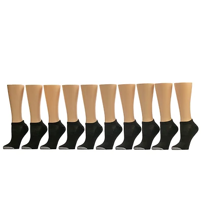 BCG Kids' Arch Support No Show Socks 10-Pack