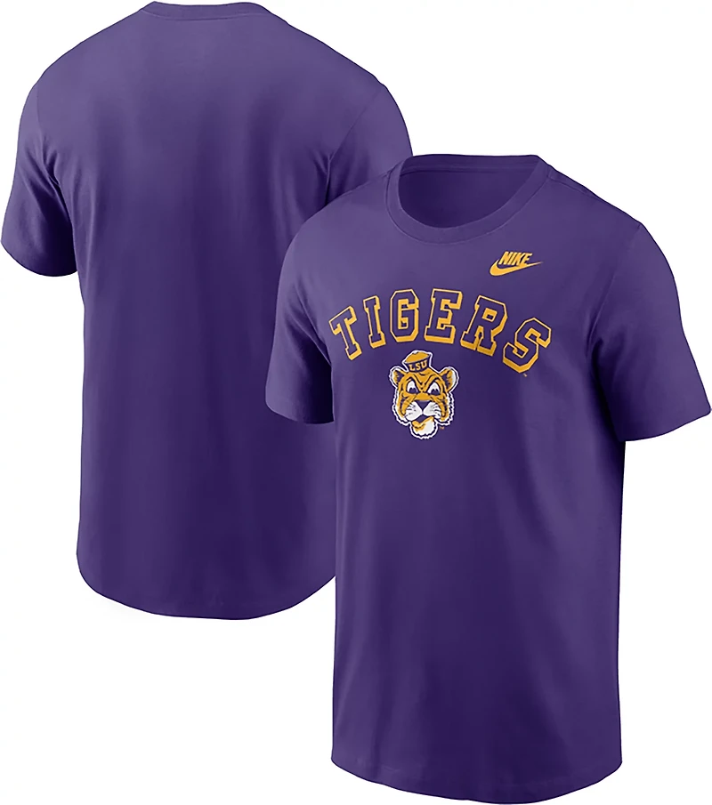 Nike Men's LSU Arch Vault Logo Legacy Football T-shirt