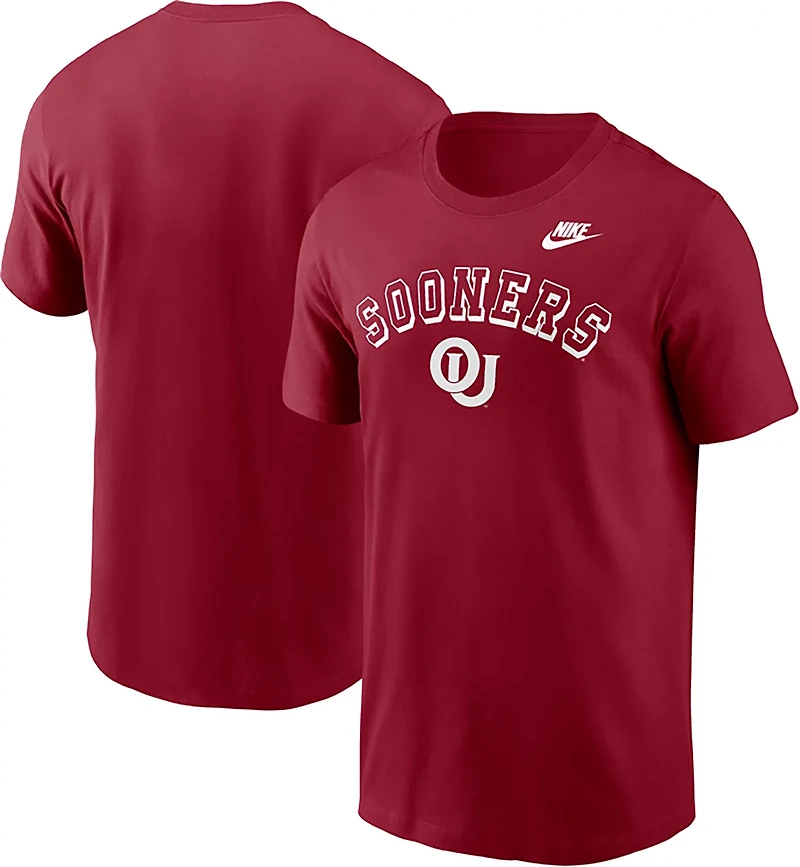 Nike Men's Oklahoma Arch Vault Logo Legacy Football T-shirt